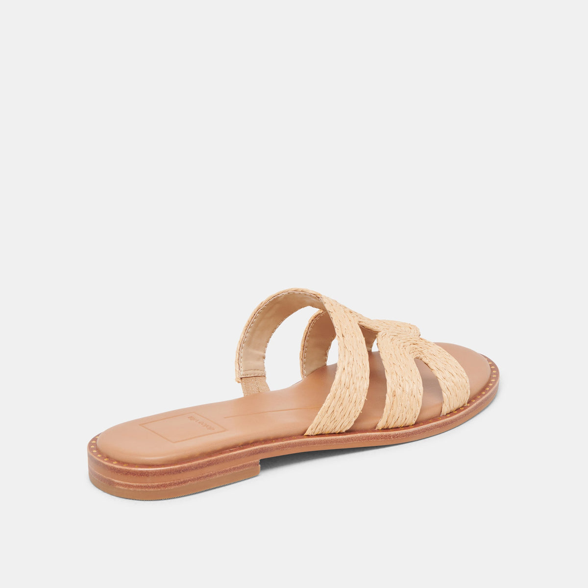 EMON WIDE SANDALS LT NATURAL RAFFIA - Dolce Vita