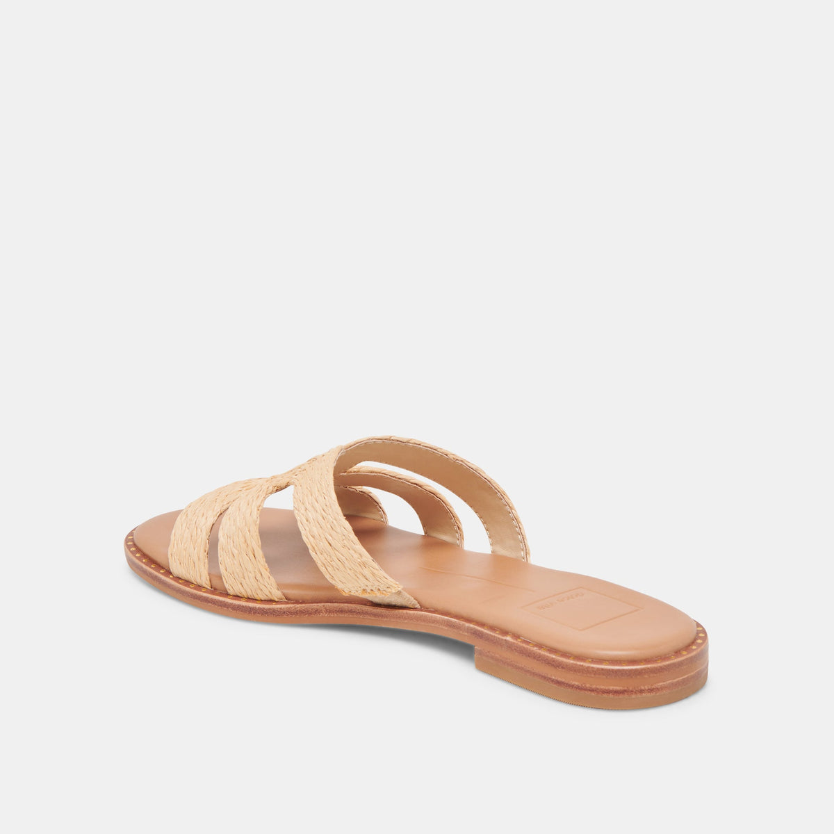 EMON WIDE SANDALS LT NATURAL RAFFIA - Dolce Vita