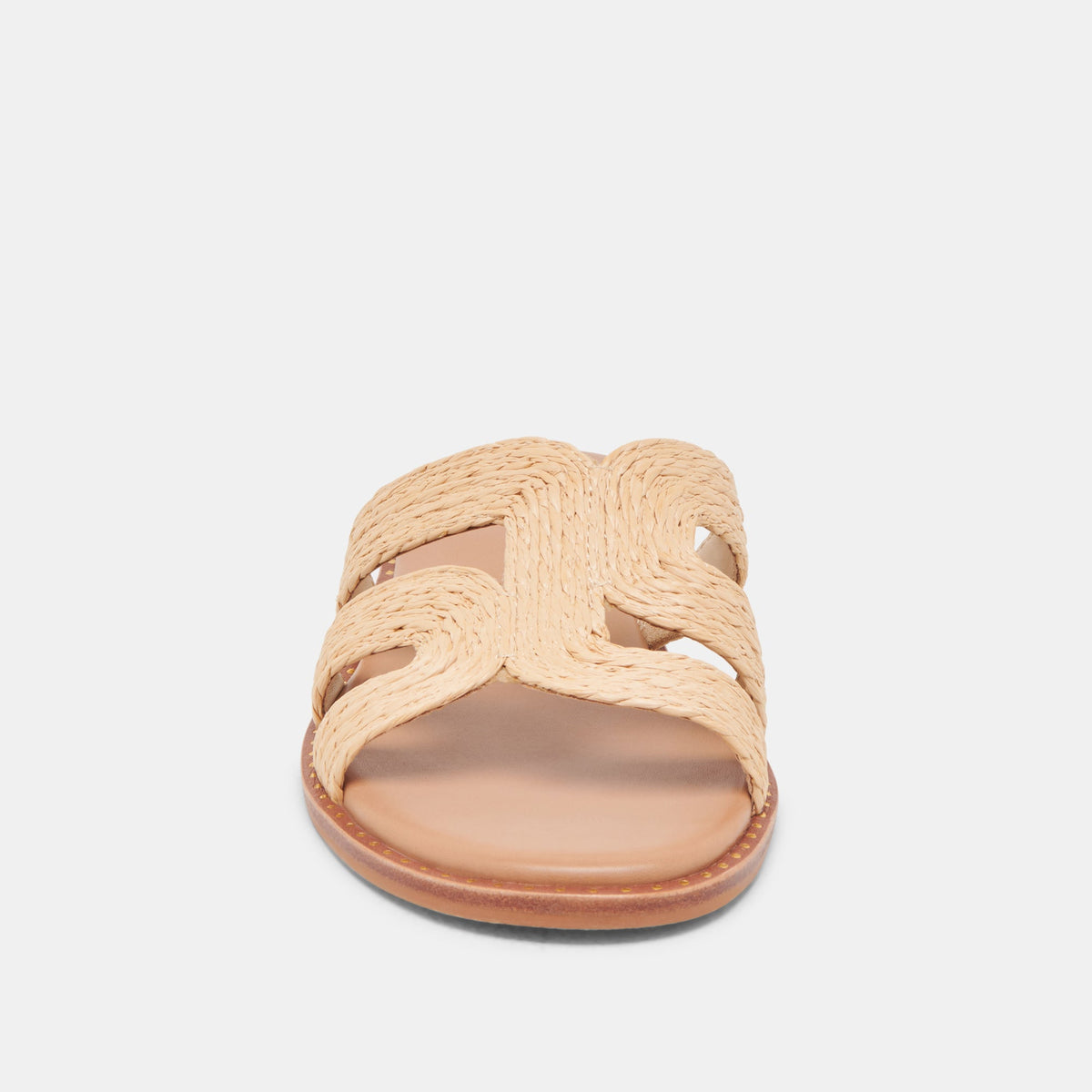 EMON WIDE SANDALS LT NATURAL RAFFIA - Dolce Vita