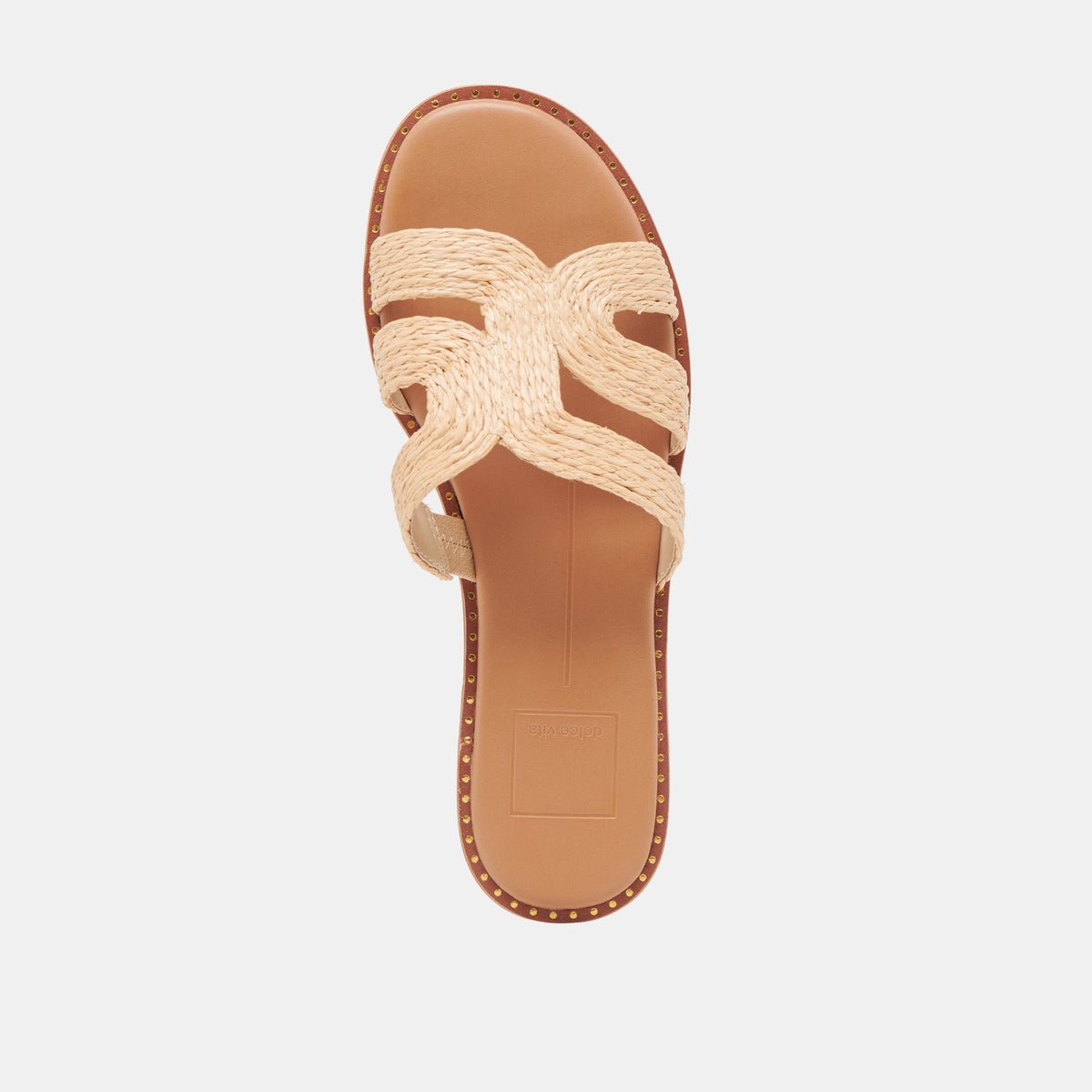 EMON WIDE SANDALS LT NATURAL RAFFIA - Dolce Vita