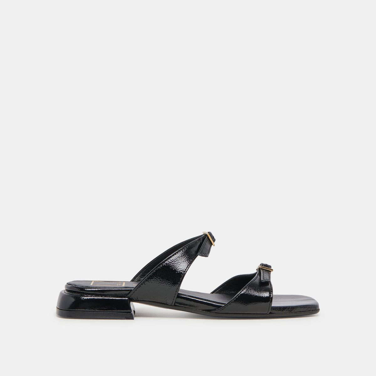 LAVERN SANDALS MIDNIGHT CRINKLE PATENT - Dolce Vita