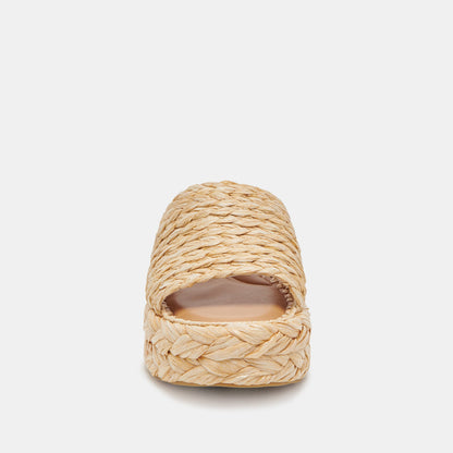 Chavi Sandals in Lt. Natural Raffia - Dolce Vita Shoes - Dolce Vita