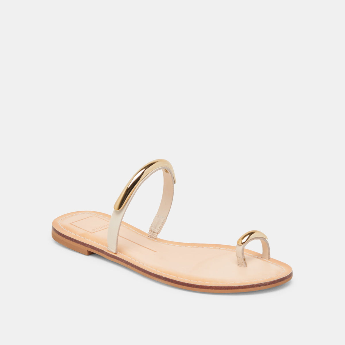 WINK WIDE SANDALS BONE LEATHER - Dolce Vita