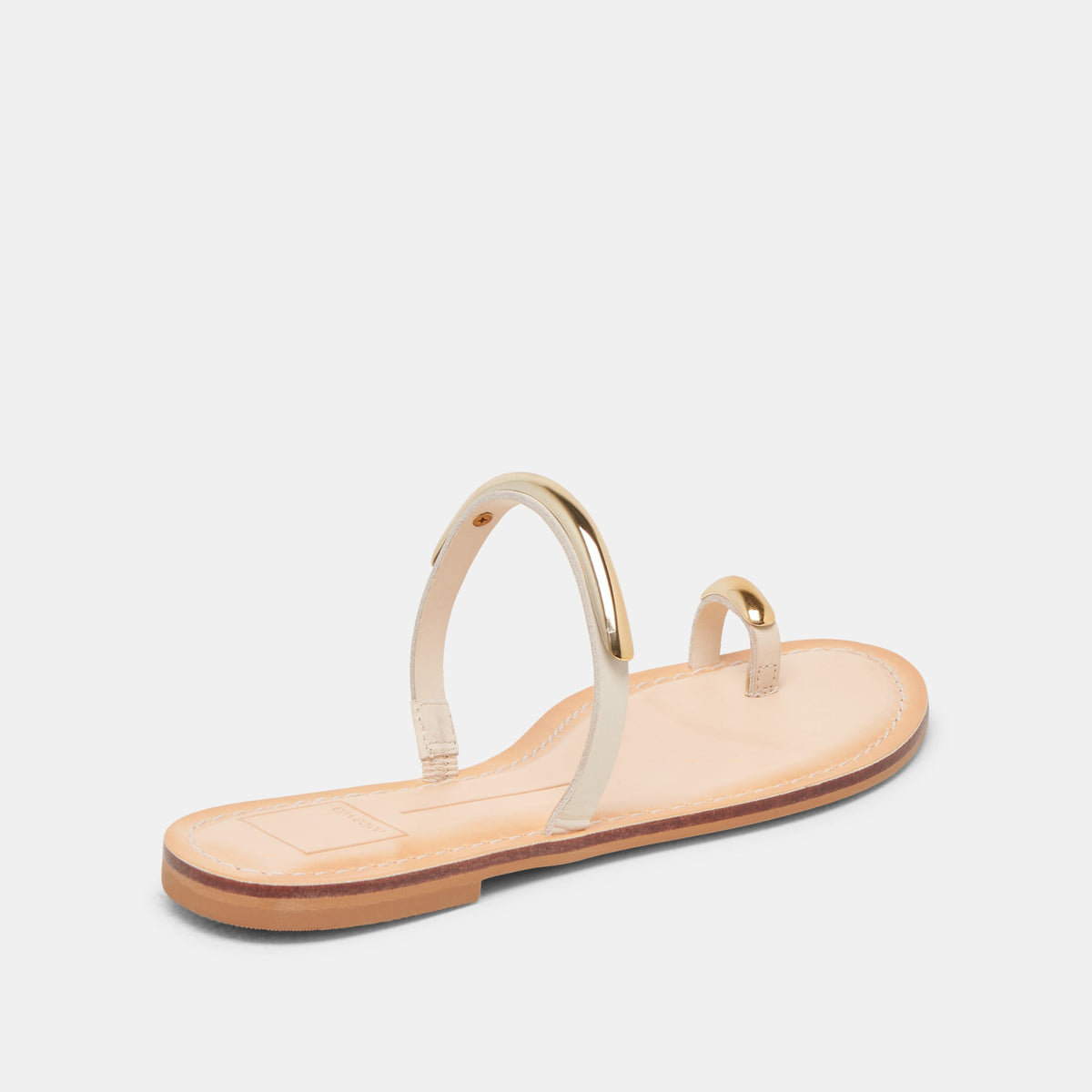 WINK WIDE SANDALS BONE LEATHER - Dolce Vita