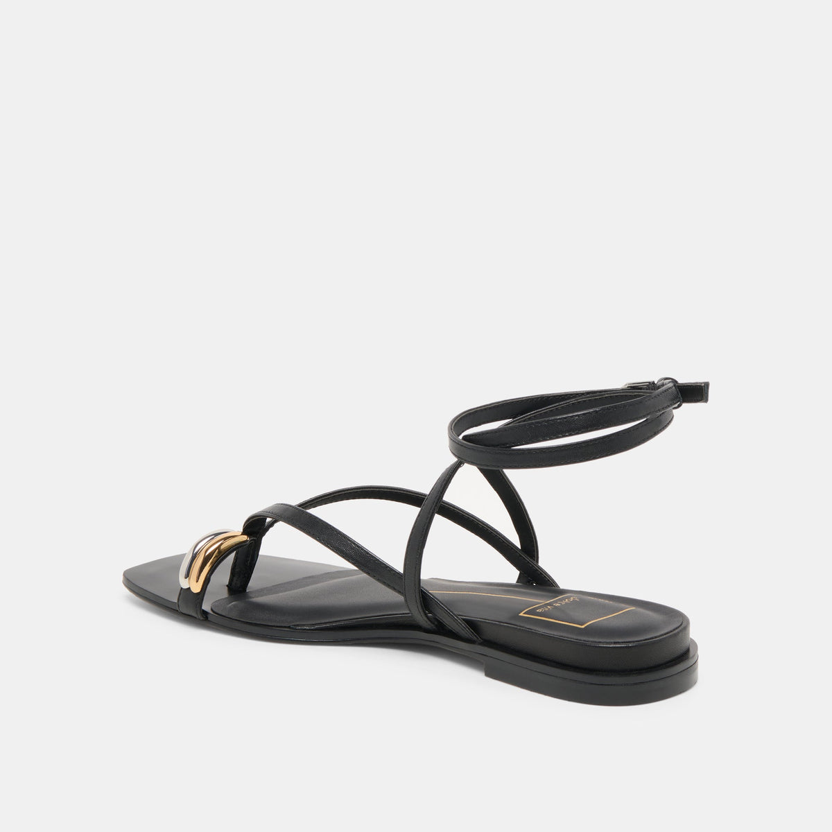 Tyrice Black Leather Sandals - Dolce Vita