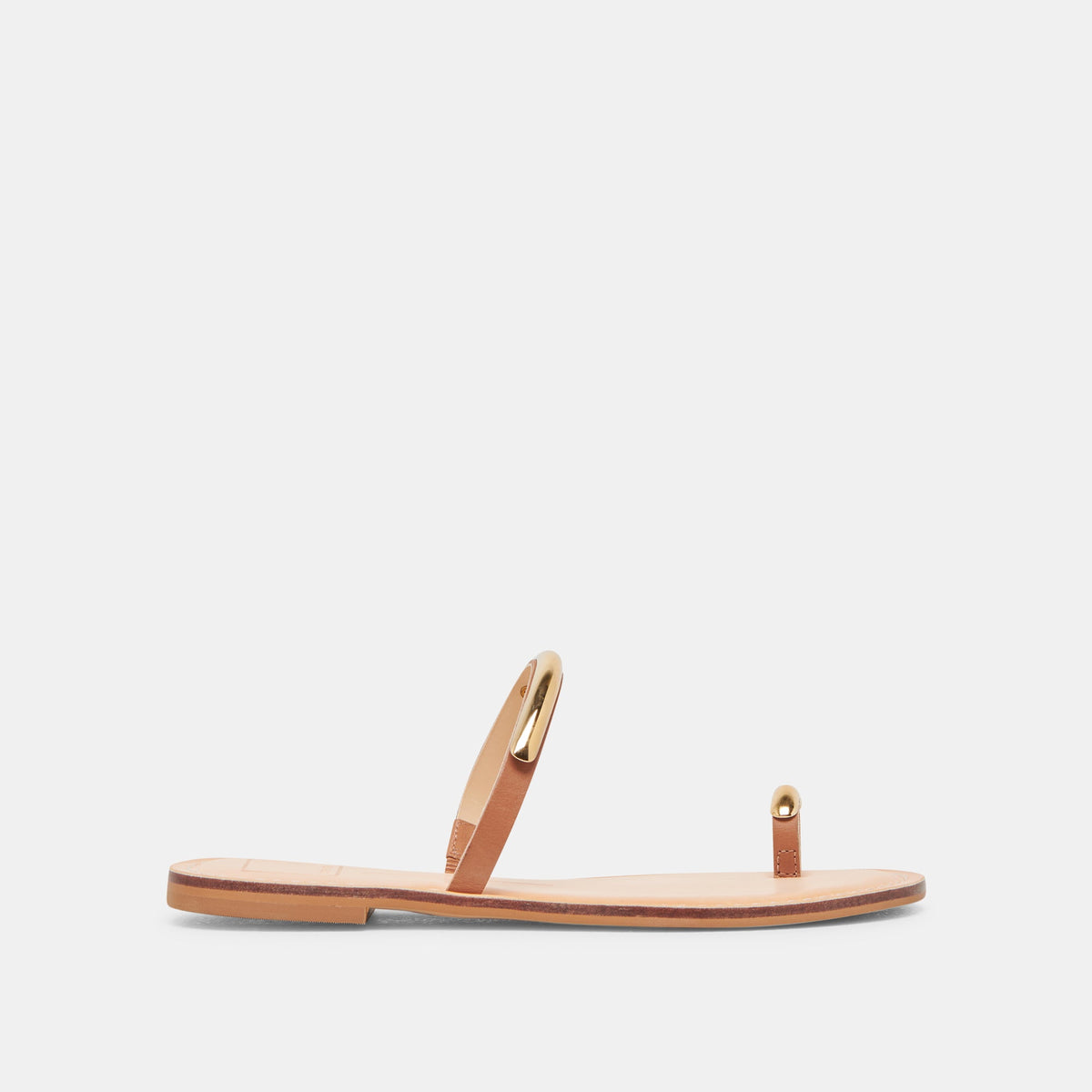 WINK WIDE SANDALS SADDLE LEATHER - Dolce Vita