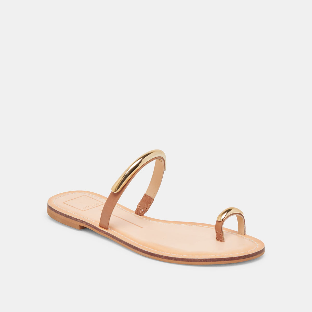 WINK WIDE SANDALS SADDLE LEATHER - Dolce Vita