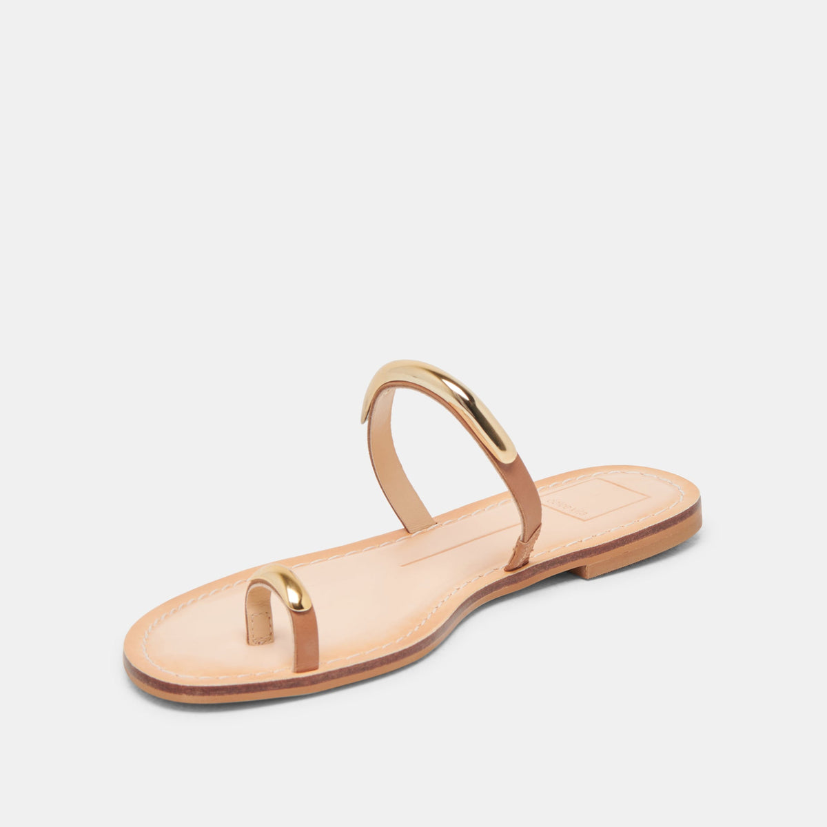 WINK WIDE SANDALS SADDLE LEATHER - Dolce Vita