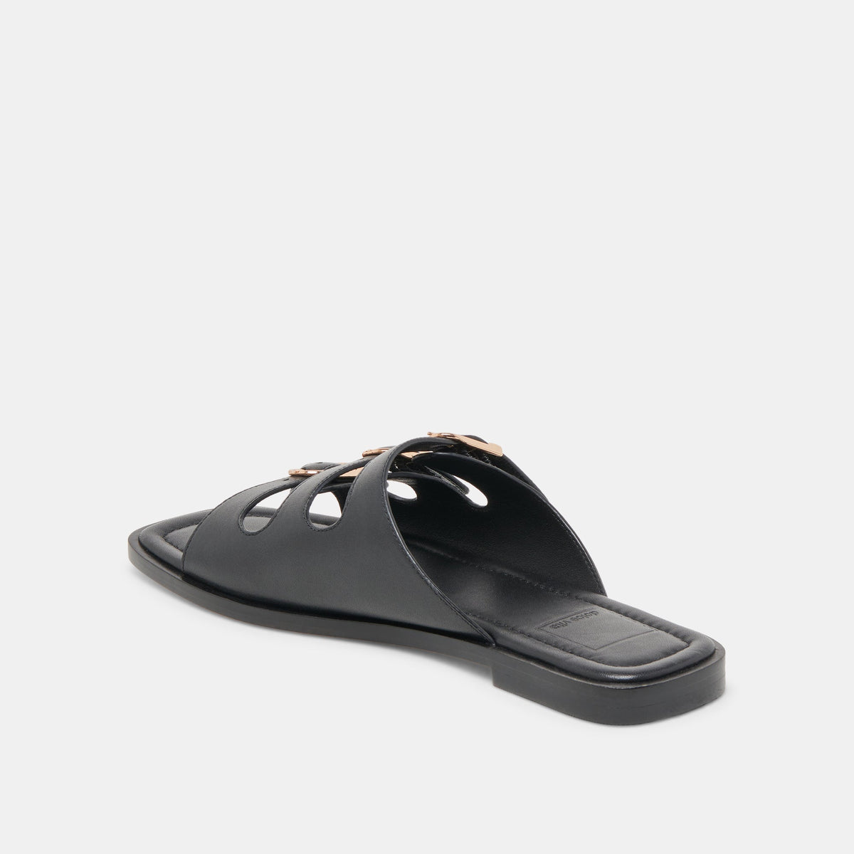 Fin Black Leather Sandals - Dolce Vita