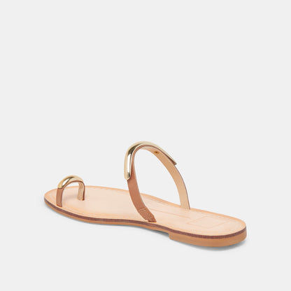 WINK SANDALS SADDLE LEATHER - Dolce Vita