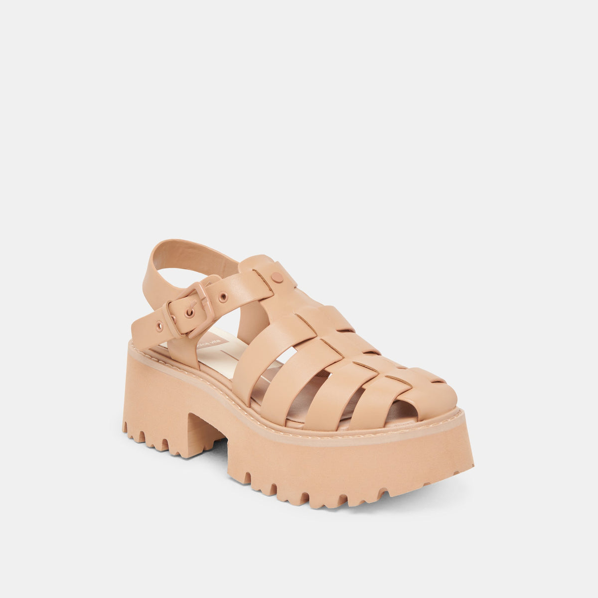 LASLY TONAL SANDALS CAFE LEATHER - Dolce Vita
