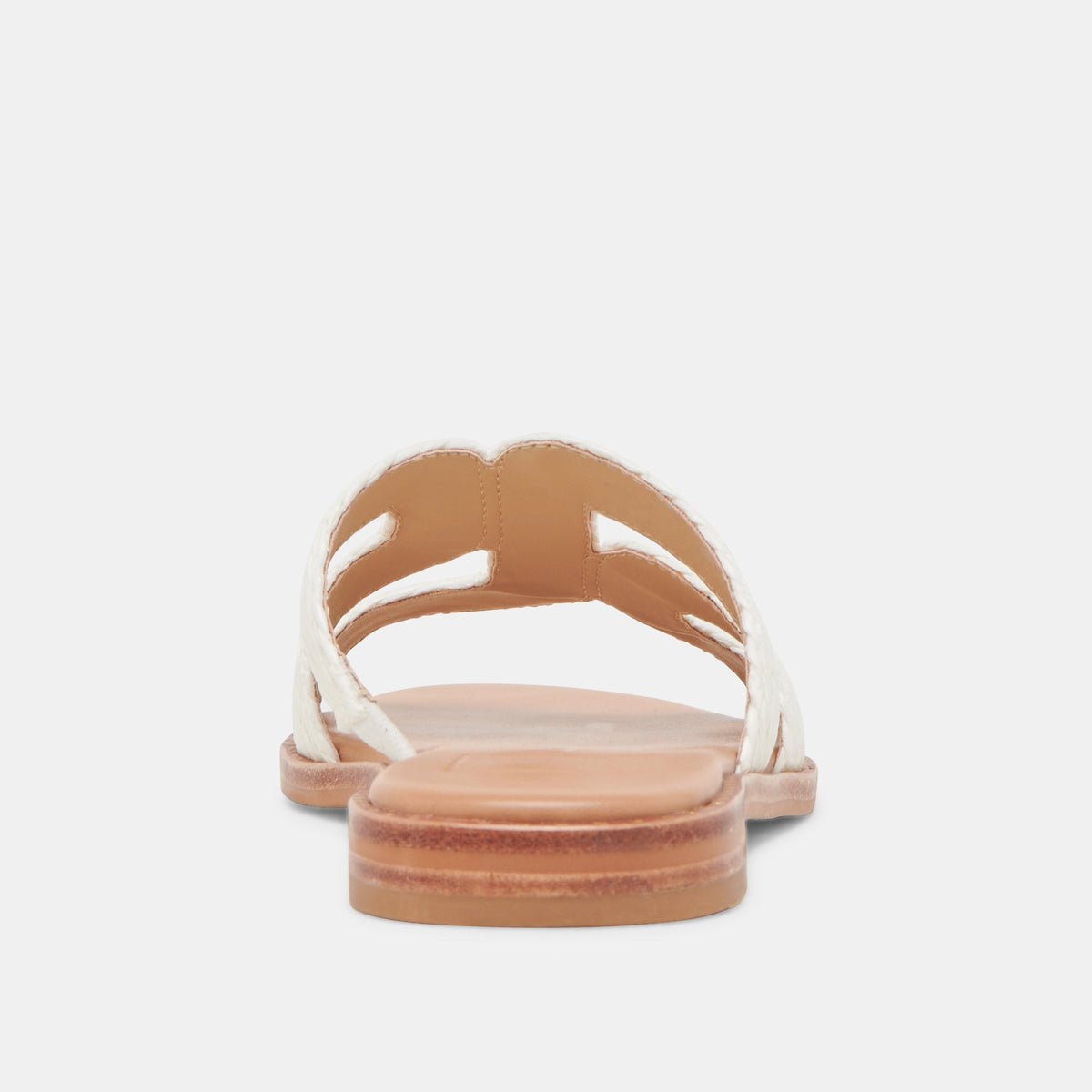 EMON SANDALS WHITE RAFFIA - Dolce Vita
