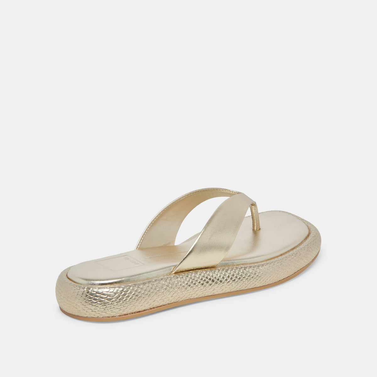 ADIN SANDALS PLATINUM DISTRESSED LEATHER - Dolce Vita