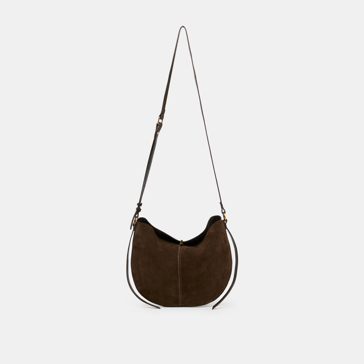 Bennett Espresso Suede Crossbody - Dolce Vita