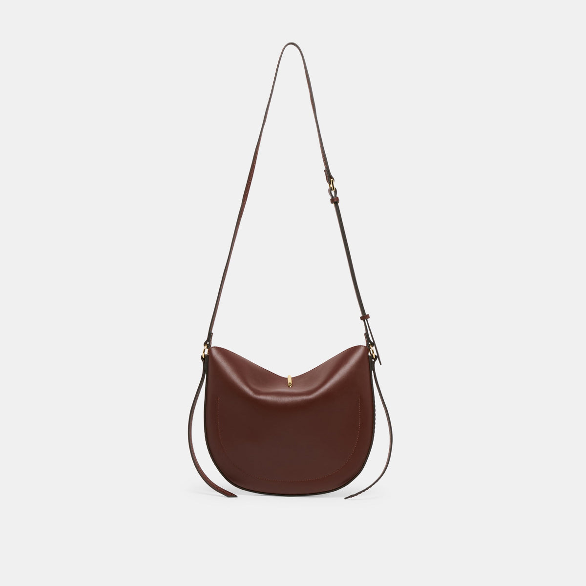 Burano Brown Leather Crossbody - Dolce Vita