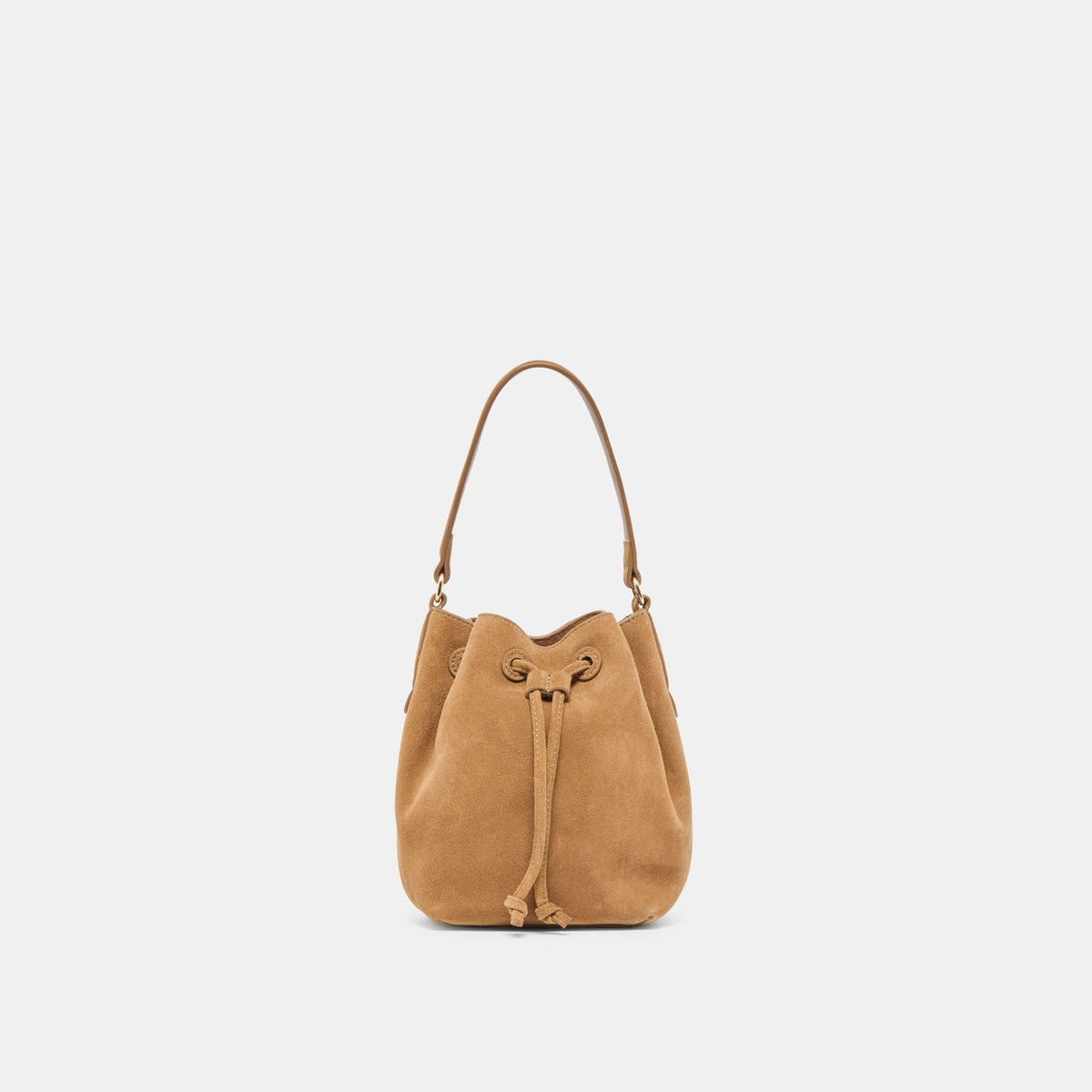 Amaru Brown Suede Crossbody - Dolce Vita