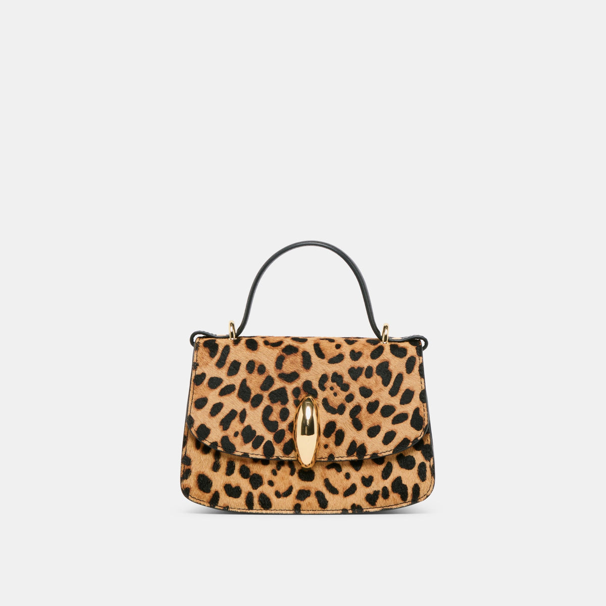 Lucia Leopard Calf Hair Crossbody - Dolce Vita