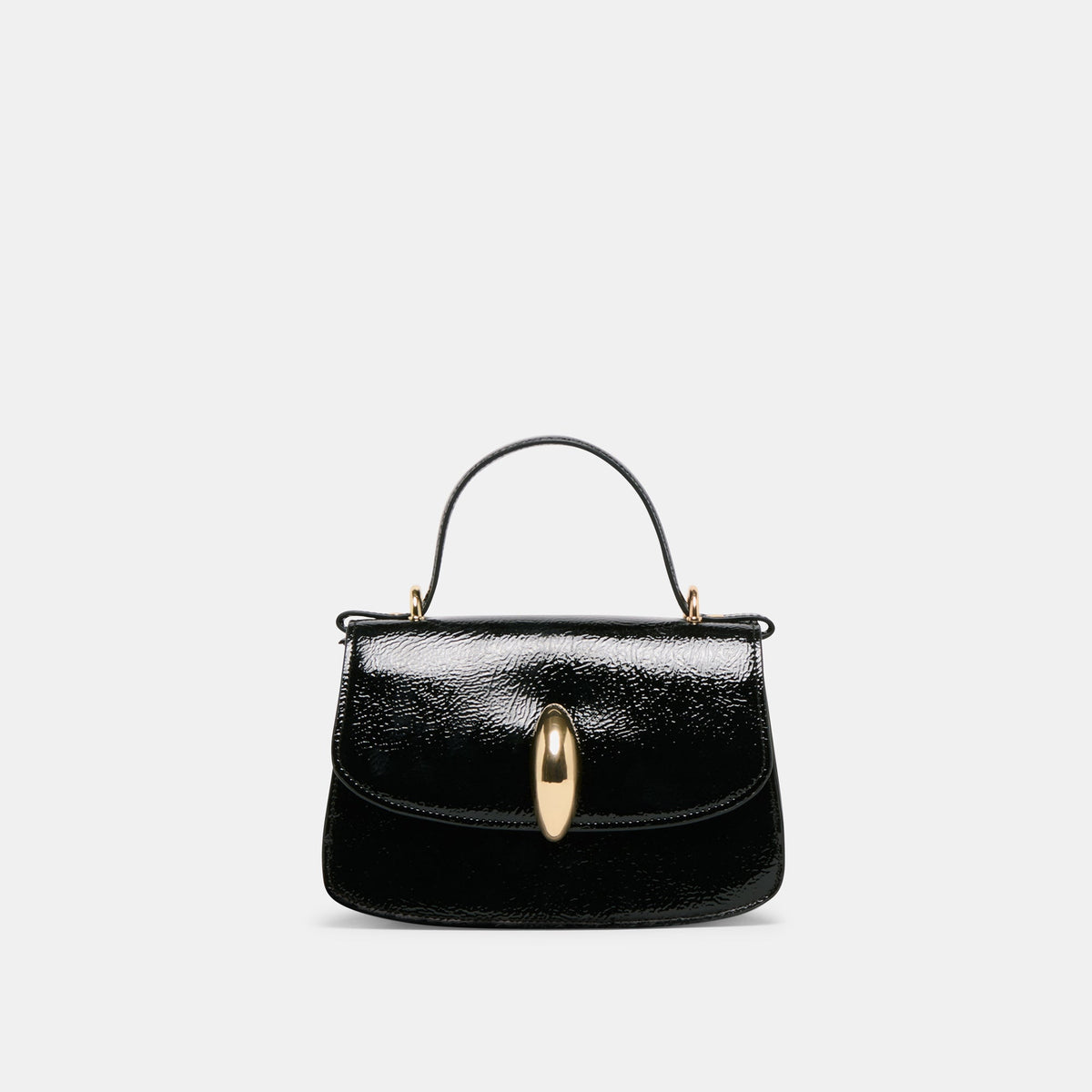 Lucia Black Crackled Stella Crossbody - Dolce Vita