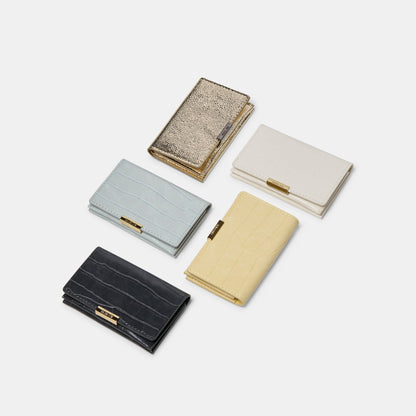Mini-Me White Croco Stella Wallet - Dolce Vita