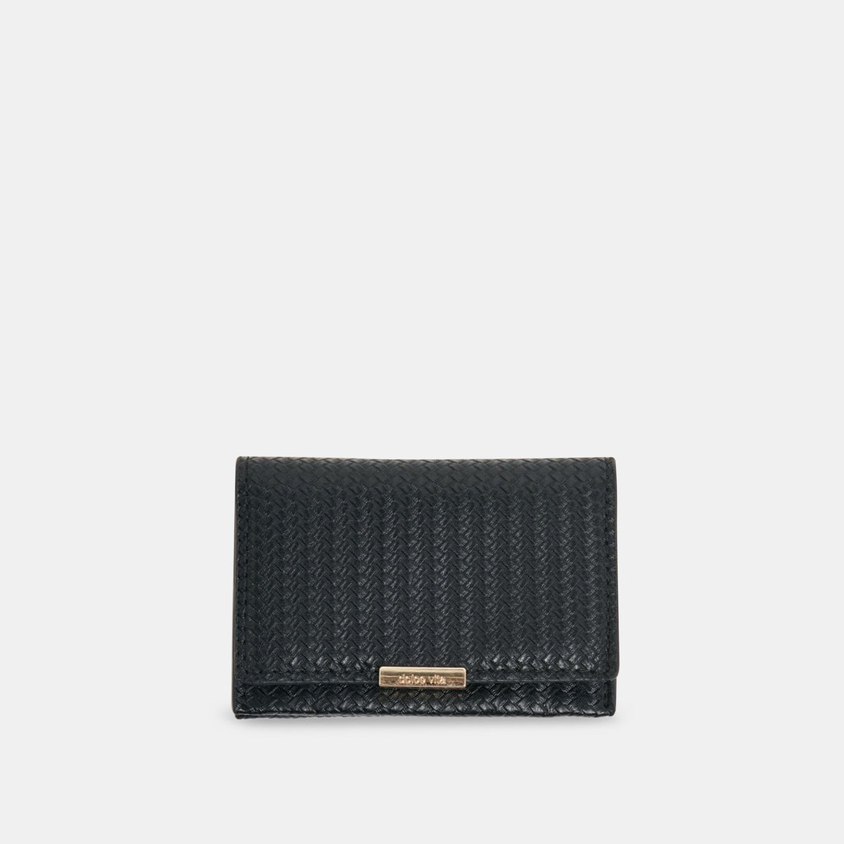 Mini-Me Black Woven Stella Wallet - Dolce Vita