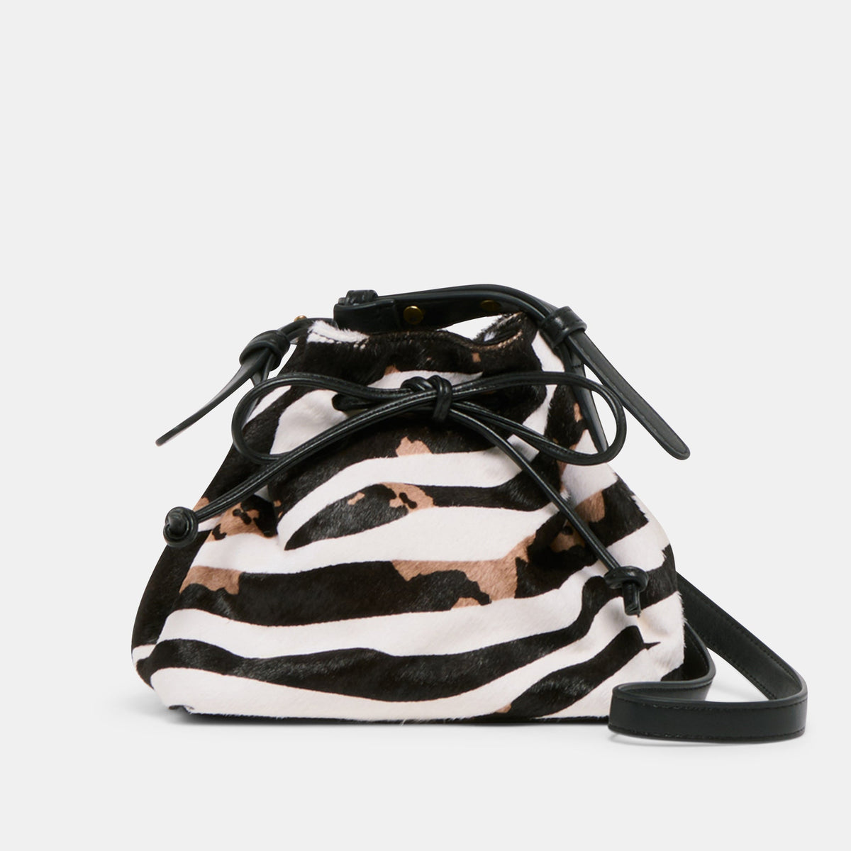 Randi Zebra Calf Hair Crossbody - Dolce Vita