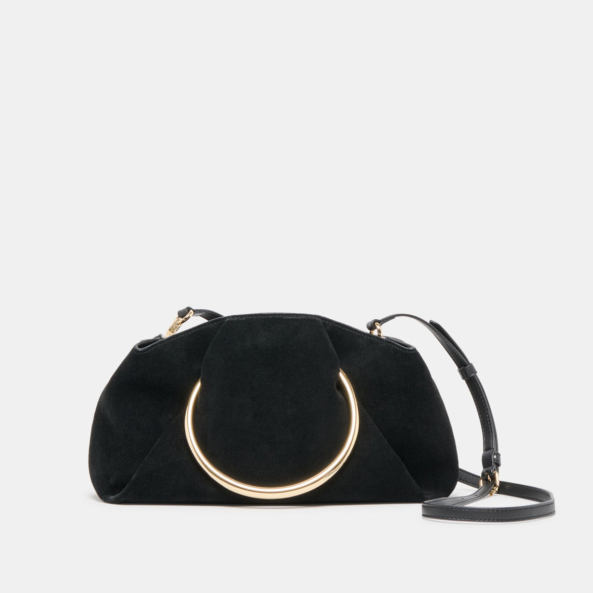 Channing Black Suede Handbag - Dolce Vita