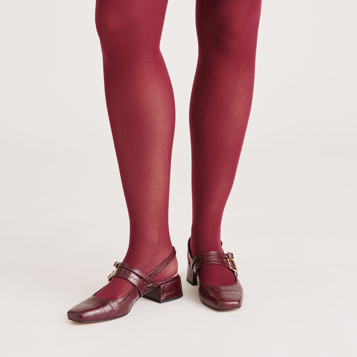 2-Pack Cherry Black Solid Tights - Dolce Vita