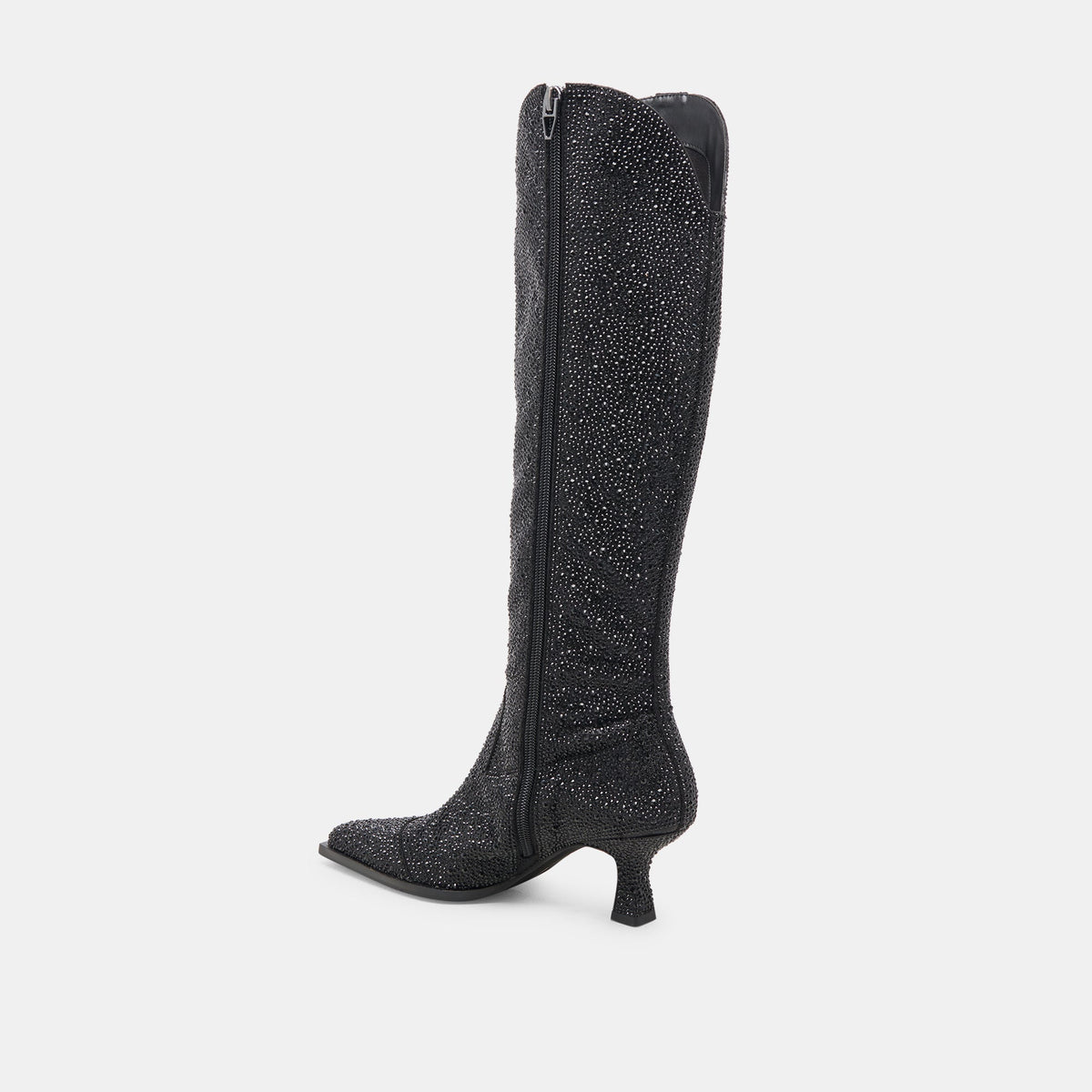 ARIANA CRYSTAL BOOTS BLACK METALLIC CRYSTAL - Dolce Vita