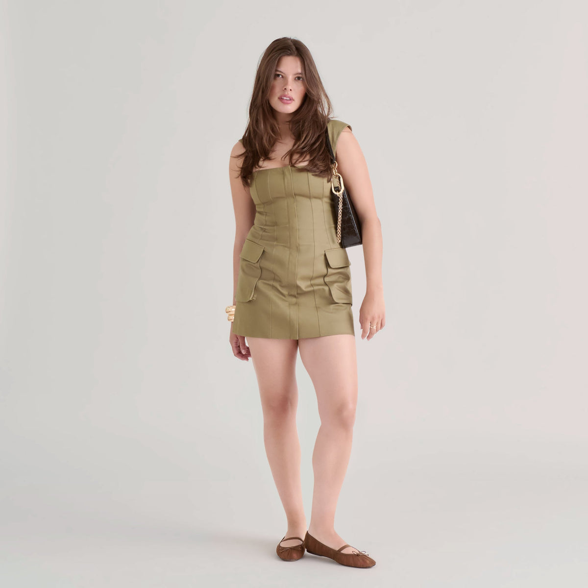 Raeven Mid Brown Tulle Ballet Flats - Dolce Vita