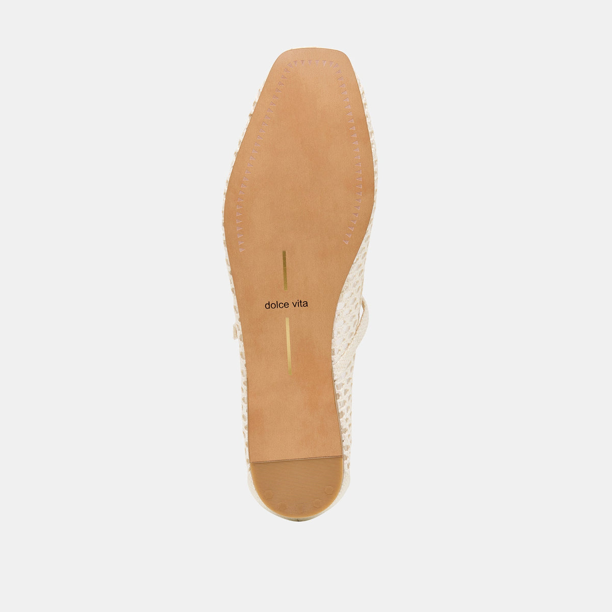 Reyes White Woven Raffia Ballet Flats - Dolce Vita